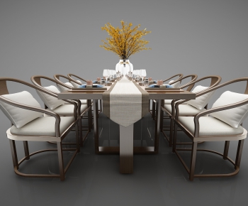 New Chinese Style Dining Table And Chairs-ID:966385876
