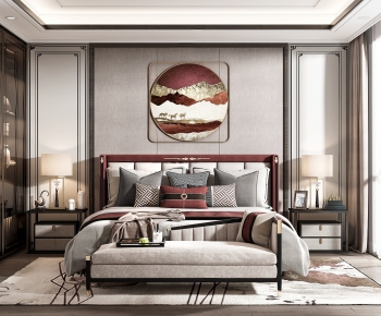 New Chinese Style Bedroom-ID:145975836