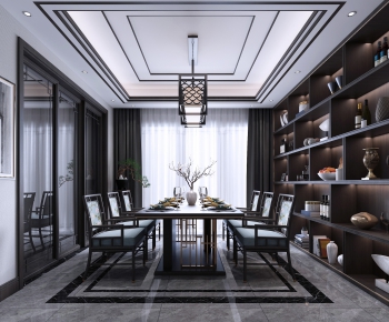 New Chinese Style Dining Room-ID:202363549