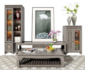 New Chinese Style TV Cabinet-ID:909178132