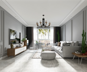 Nordic Style A Living Room-ID:468293257