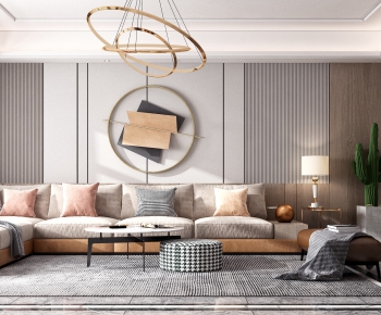 Modern A Living Room-ID:544729481