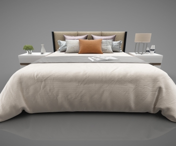 Modern Double Bed-ID:323701679