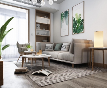 Nordic Style A Living Room-ID:743302192