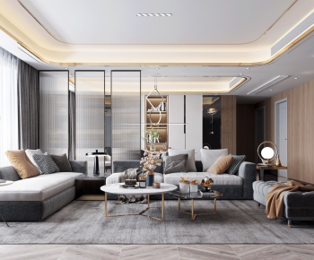 Modern A Living Room-ID:783591729