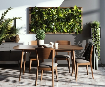 Nordic Style Dining Table And Chairs-ID:639172712