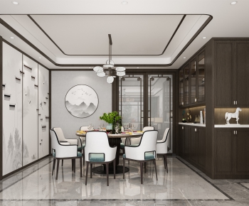 New Chinese Style Dining Room-ID:962204211