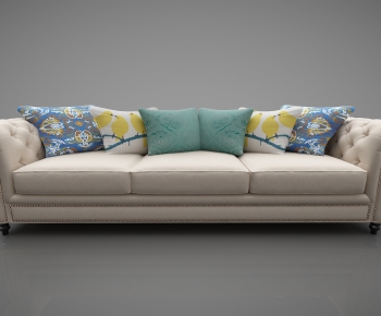 Modern Three-seat Sofa-ID:453096253