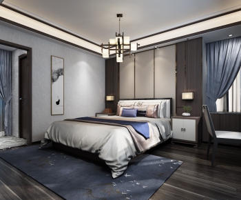 New Chinese Style Bedroom-ID:488167423