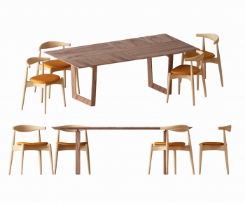 Modern Dining Table And Chairs-ID:720843911