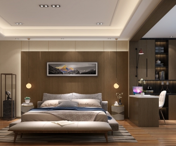 New Chinese Style Bedroom-ID:196251485