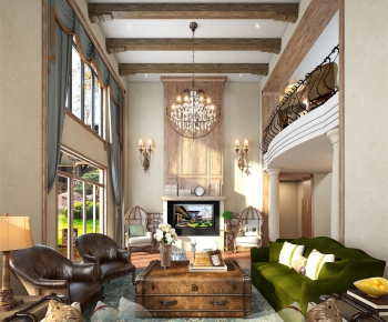 American Style A Living Room-ID:124088853