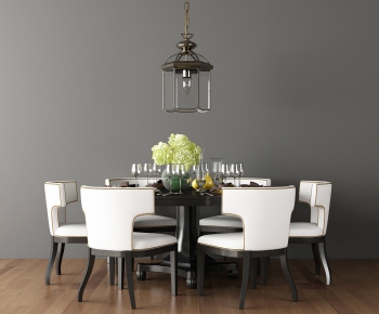 Simple European Style Dining Table And Chairs-ID:607610721