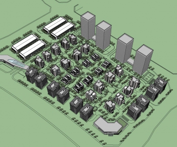 Modern Architectural Bird's-eye View Planning-ID:167195587