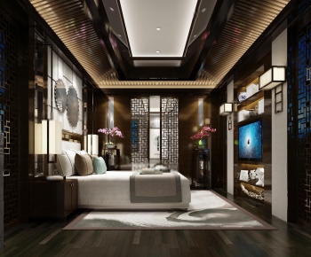 New Chinese Style Bedroom-ID:518696852