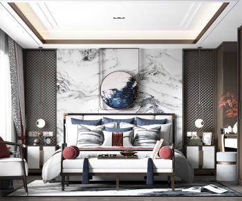 New Chinese Style Bedroom-ID:918030365