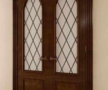 European Style Solid Wood Door-ID:840291898