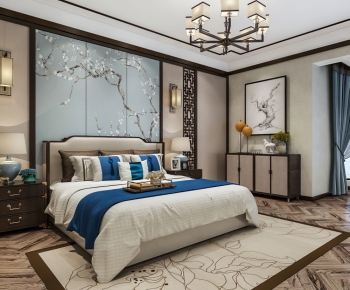 New Chinese Style Bedroom-ID:186767217