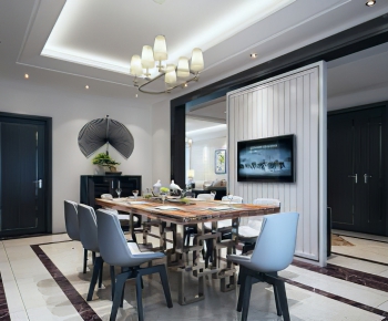 New Chinese Style Dining Room-ID:711069969
