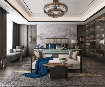 New Chinese Style Bedroom-ID:953021251