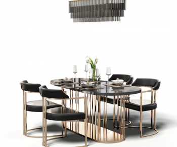 Modern Dining Table And Chairs-ID:593848952