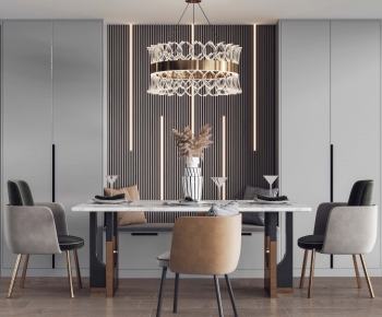 Modern Dining Table And Chairs-ID:573646738