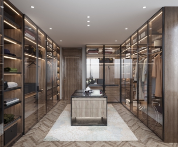 Modern Clothes Storage Area-ID:448380169