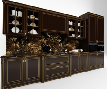 European Style Kitchen Cabinet-ID:250954449