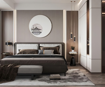 New Chinese Style Bedroom-ID:301483441