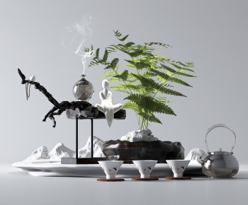 新中式盆景茶具摆件组合-ID:771661424