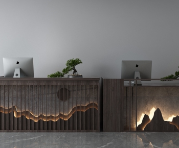 New Chinese Style Reception Desk-ID:331964286