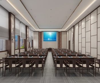 New Chinese Style Office Lecture Hall-ID:257833271