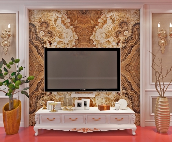 Simple European Style TV Cabinet-ID:600510965