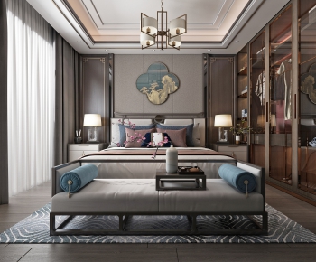 New Chinese Style Bedroom-ID:698314118