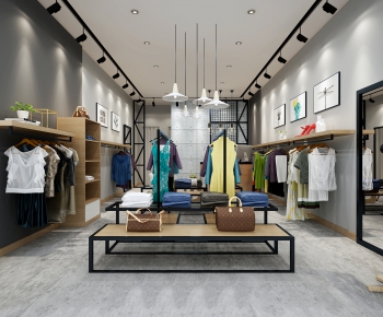 Industrial Style Clothing Store-ID:129837173