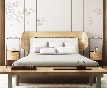 New Chinese Style Double Bed-ID:482095475