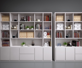 Modern Nordic Style Bookcase-ID:586437291