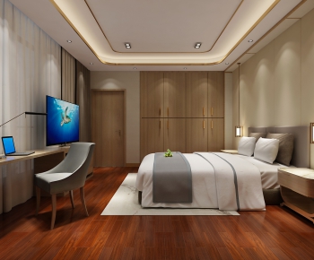 New Chinese Style Bedroom-ID:743973571