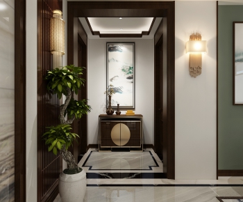 New Chinese Style Hallway-ID:859289696