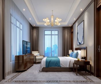 New Chinese Style Bedroom-ID:508266873