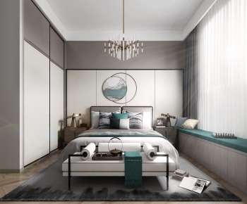 New Chinese Style Bedroom-ID:850459713