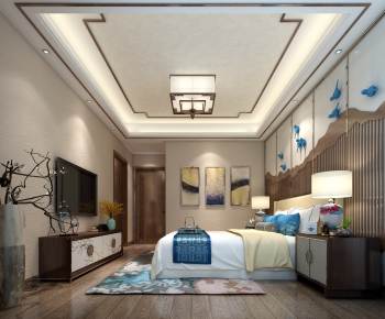 New Chinese Style Bedroom-ID:201962566
