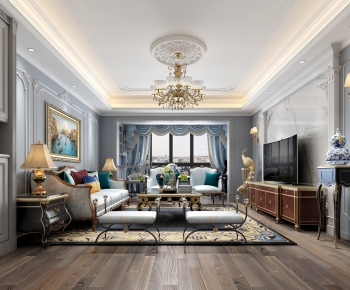 European Style A Living Room-ID:452507134