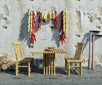 Chinese Style Country Style Outdoor Tables And Chairs-ID:611473364
