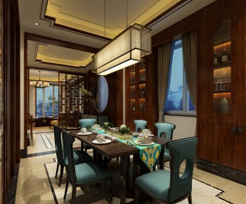 New Chinese Style Dining Room-ID:568824364