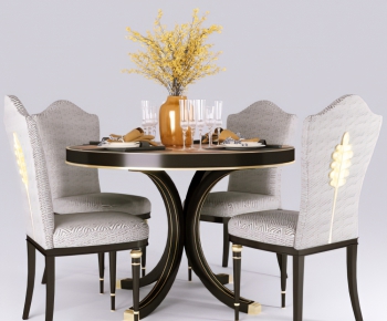 European Style Dining Table And Chairs-ID:853935557