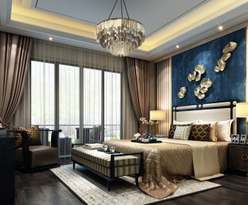 New Chinese Style Bedroom-ID:591689998