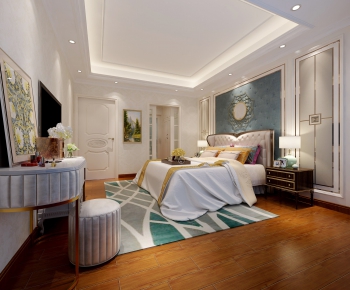 Simple European Style Bedroom-ID:477846585