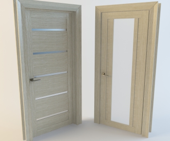 Modern Solid Wood Door-ID:446032364