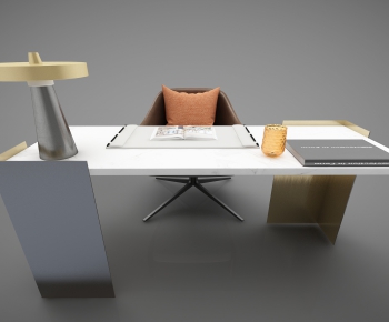 Modern Computer Desk And Chair-ID:213204462